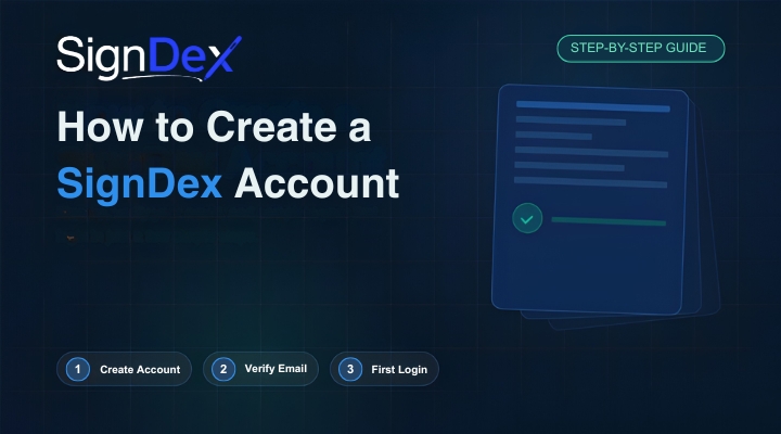 How to Create a SignDex Account